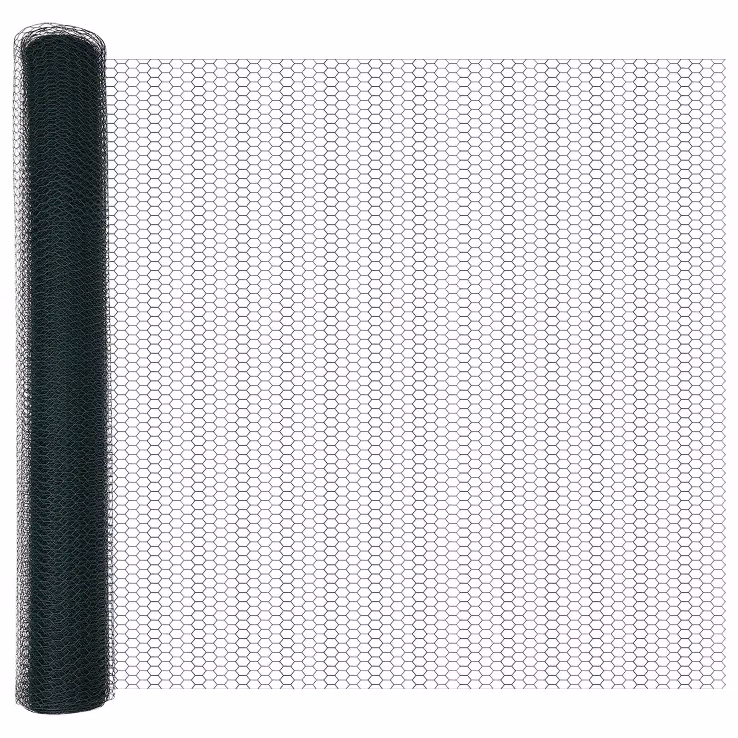 Berkfield Home Green PVC-Coated Galvanised Steel Hexagon Fence, 1 x 100 m – 3