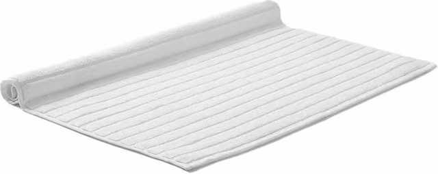 Christy Prism Luxury Turkish Cotton Bath Mat, White, W/D: 60 x 60 cm