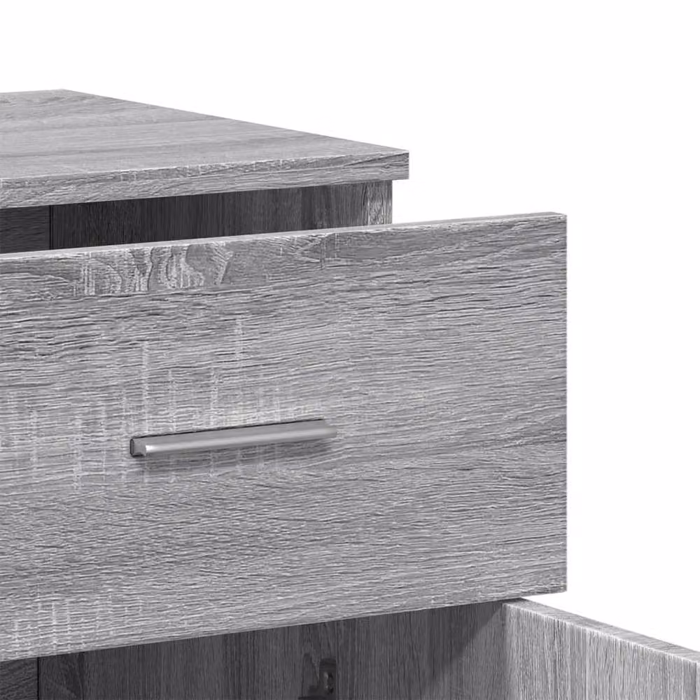 Berkfield Home Set of 2 Grey Sonoma Sideboards, W/D/H: 79 x 38 x 80 cm – 3