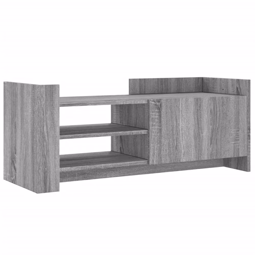 Berkfield Home Modern Grey Sonoma TV Cabinet in Engineered Wood W/D/H: 100 x 35 x 40 cm – 3