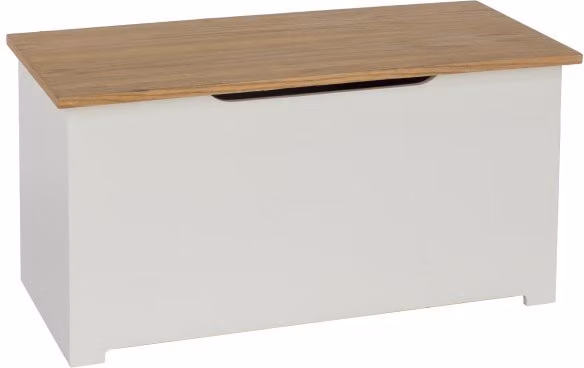 Core Colorado White and Oak Wood Blanket Box – 2