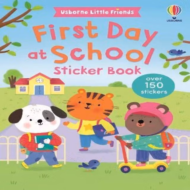 Jessica Greenwell First Day at School Sticker Book Paperback by Usborne Publishing Ltd, Multicolour