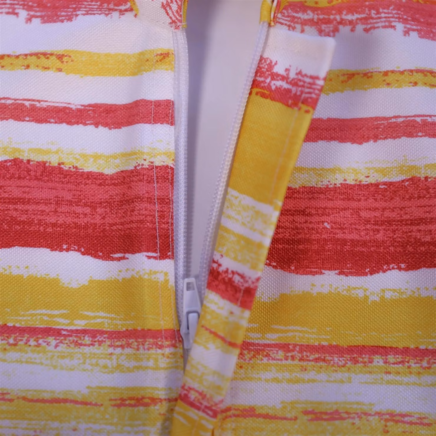 Alan Symonds Luxury Living Striped Red and Multicolour Water Repellent Outdoor Table Runner, W/D/H: 35.56 x 35.56 x 182.88 cm – 2