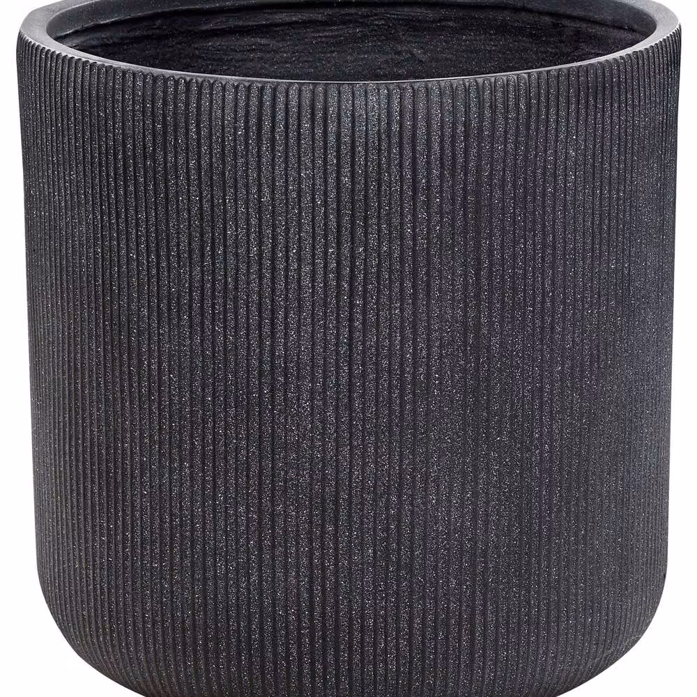 Wyld and Coco Grey Ribbed Outdoor Plant Pot, 55cm – 2
