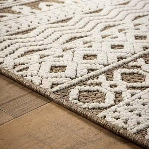 Giza Carpet Origins Atlas Graphic Coffee Brown Striped Polyester Kitchen Rug, W/D: 120 x 170 cm – 3
