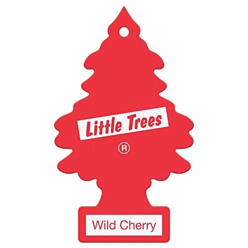 Little Trees Wild Cherry Air Freshener for Car, Home or Boat, Red, Single Pack – 1
