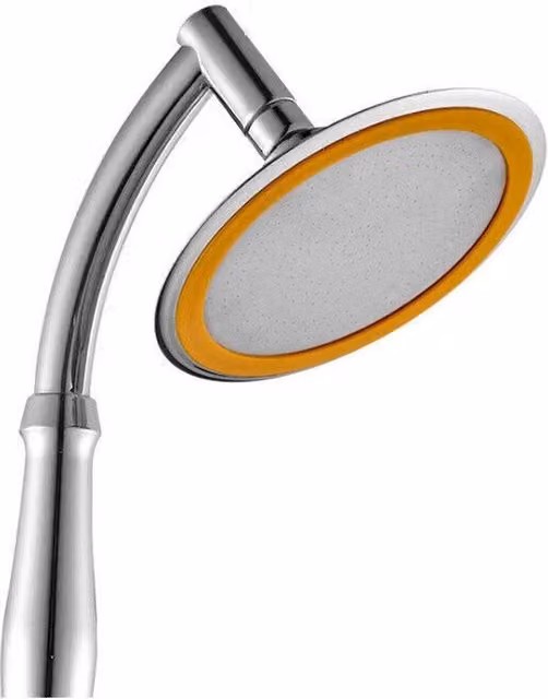 KORVIXA Round Water Saving High Pressure Chrome Overhead Rain Shower Head in Silver