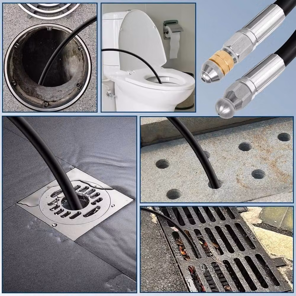 NESTLUNE Pressure Washer Drain Sewer Cleaning Tool in Black – 2