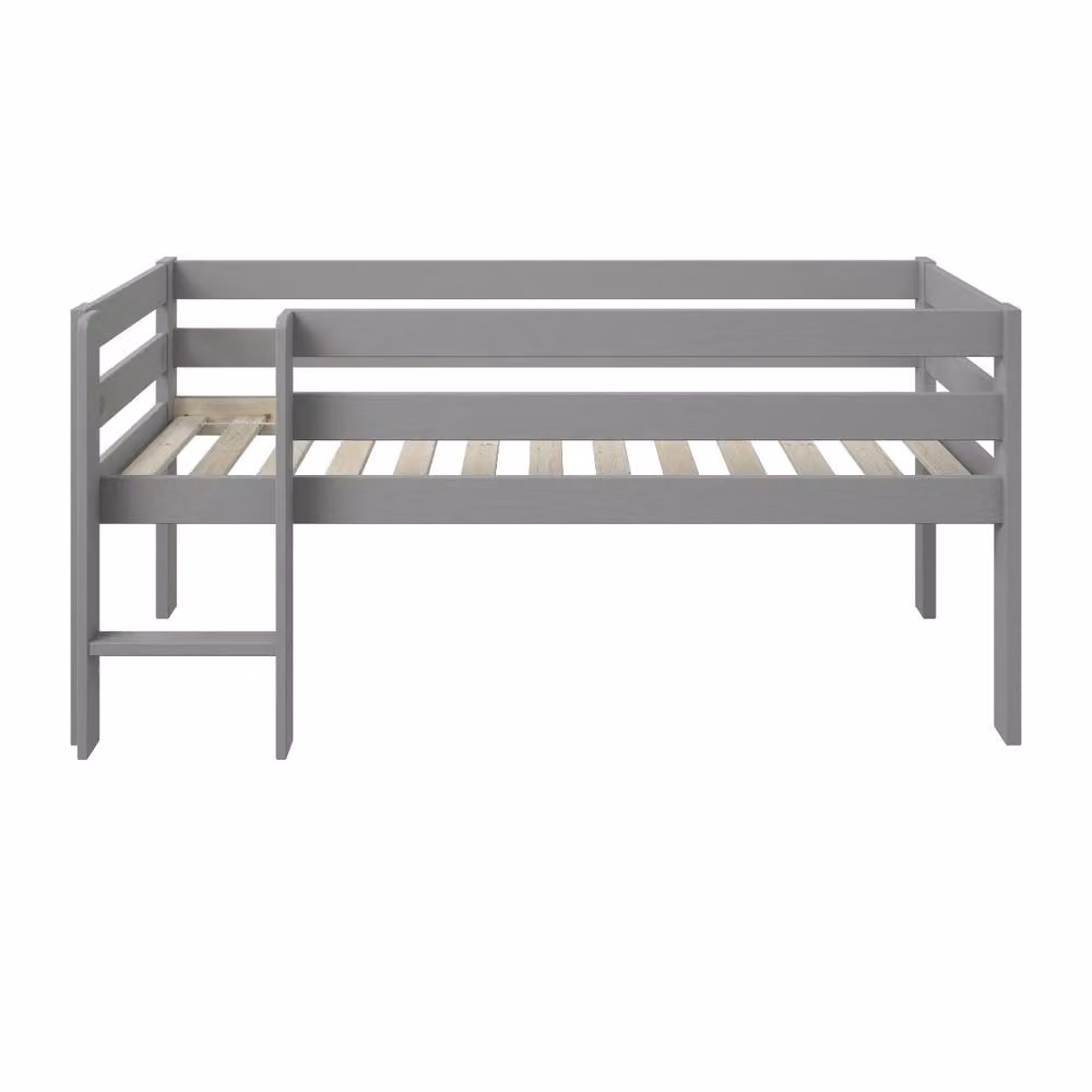 Noomi Shorty Mid Sleeper Bed in Grey, Solid Pine Wood, W/D/H: 160 x 70 x 90.4 cm – 2
