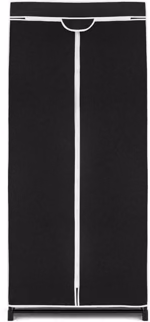 Kelvenix Single Fabric Folding Wardrobe in Black