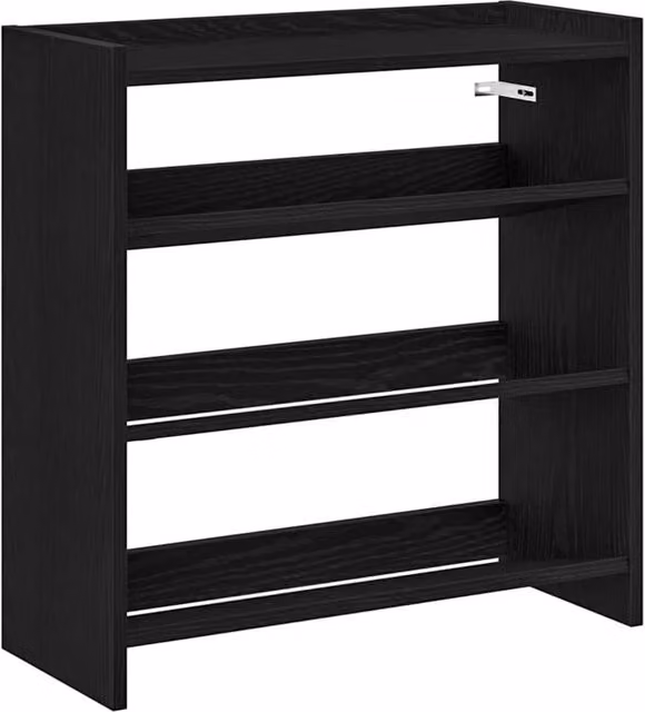 Berkfield Home Black Modern Shoe Rack, W/D/H: 60 x 25 x 62 cm – 1