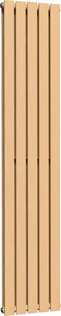 Lux Heat Caramel Fudge Flat Coloured Vertical Double Radiator, H 180 cm x W 35 cm