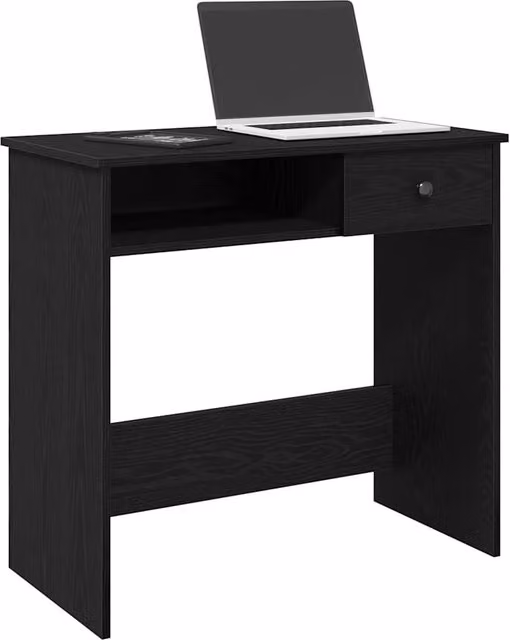 Berkfield Modern Black Writing Desk in MDF, W/D/H: 80 x 40 x 75 cm – 1