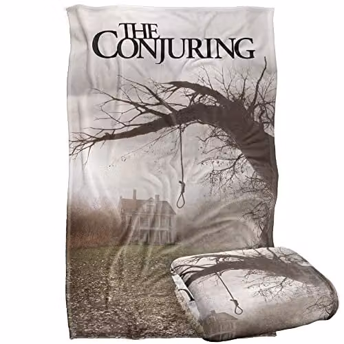 Warner Bros. The Conjuring Poster Silky Touch Super Soft Fleece Throw Blanket, Multicolour, W: 91 cm, D: 147 cm