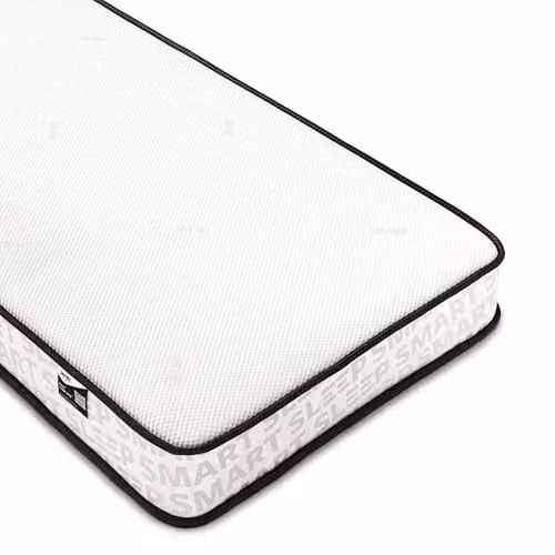 Jay-Be Childrens Pocket Spring Mattress in White and Black, W/D/H: 90 x 190 x 16 cm