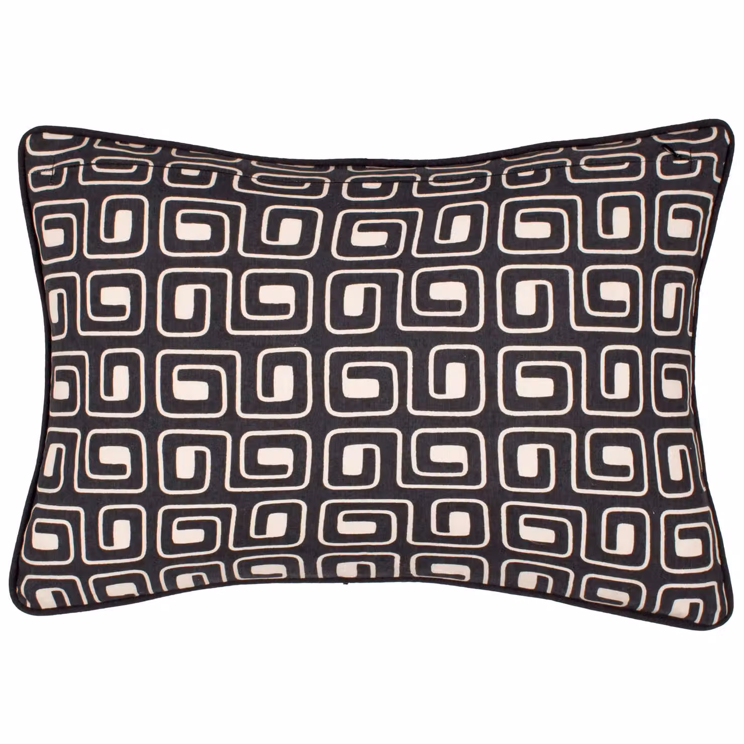 HOEM Safara Printed Black Cotton Rectangular Cushion W: 50 cm, H: 35 cm – 3