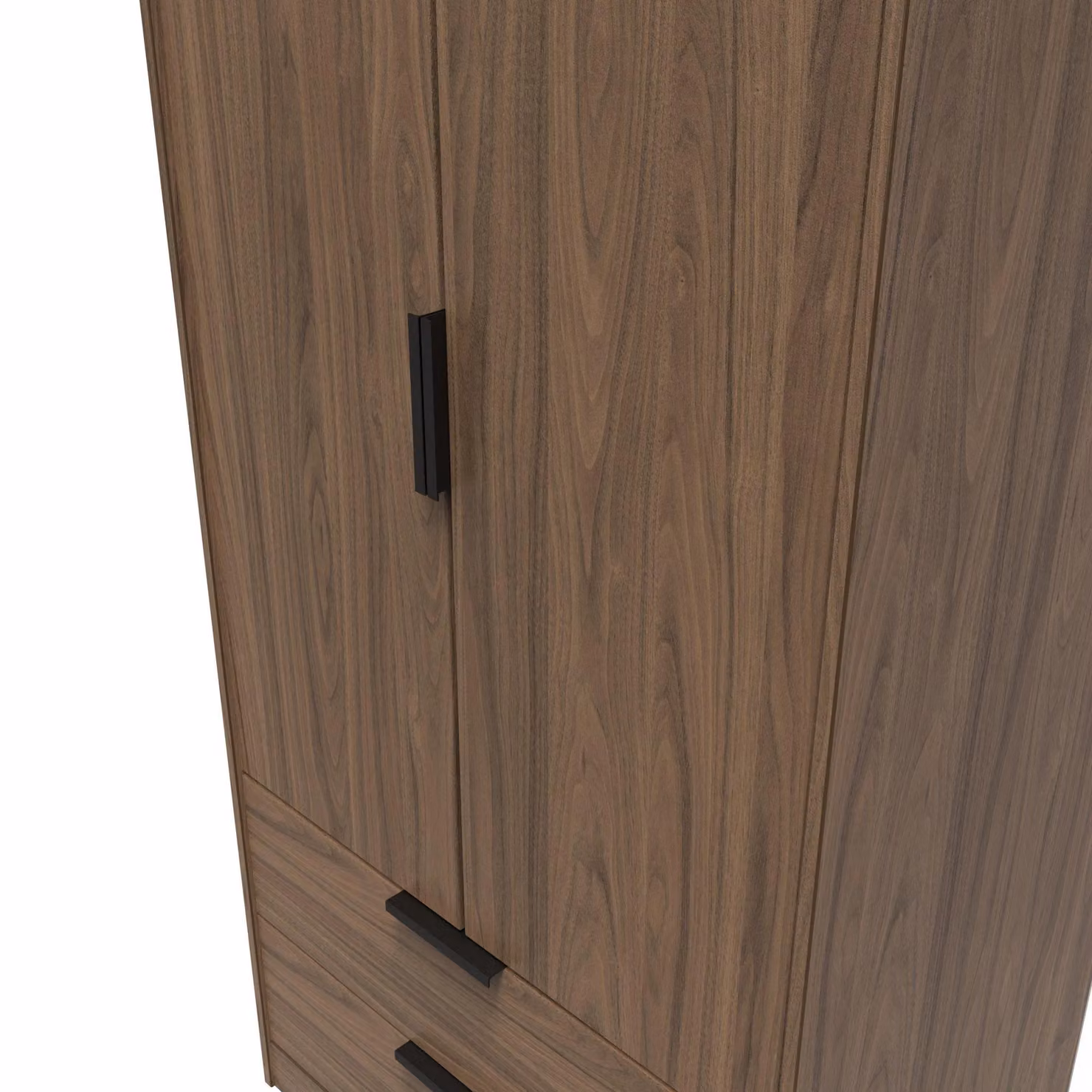 Ready Assembled 2 U Fuji 2 Door 2 Drawer Wardrobe in Walnut – 3