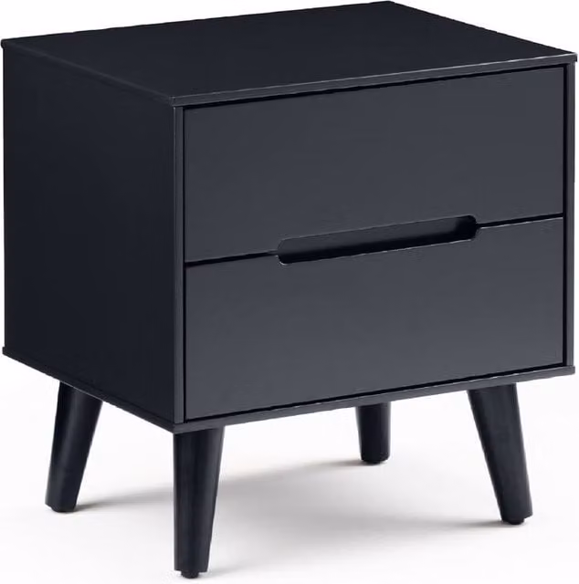 Cheshire Elara 2 Drawer Bedside Unit in Anthracite Grey