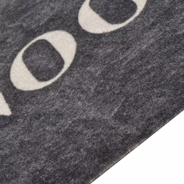 Berkfield Home Washable Kitchen Rug in Black and Multicolour, W/D/H: 60 x 180 cm