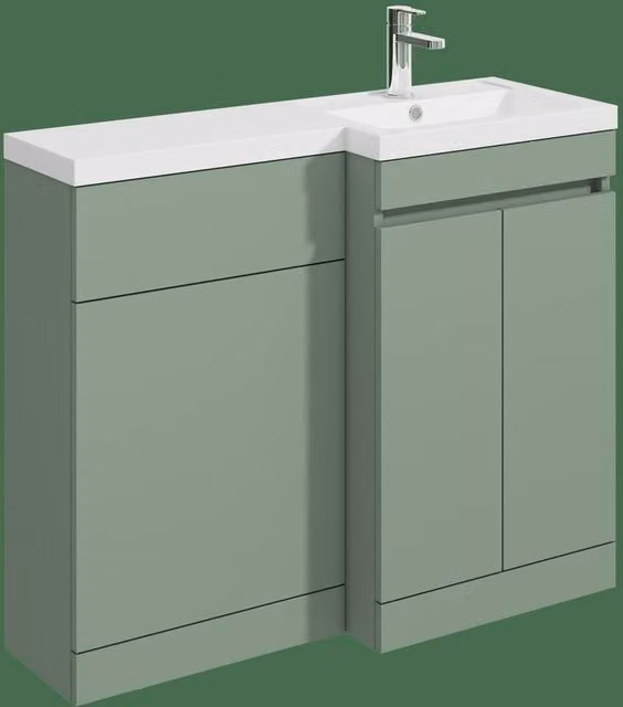 Balterley Green Floor Standing Bathroom Unit with Right Hand Polymarble Basin