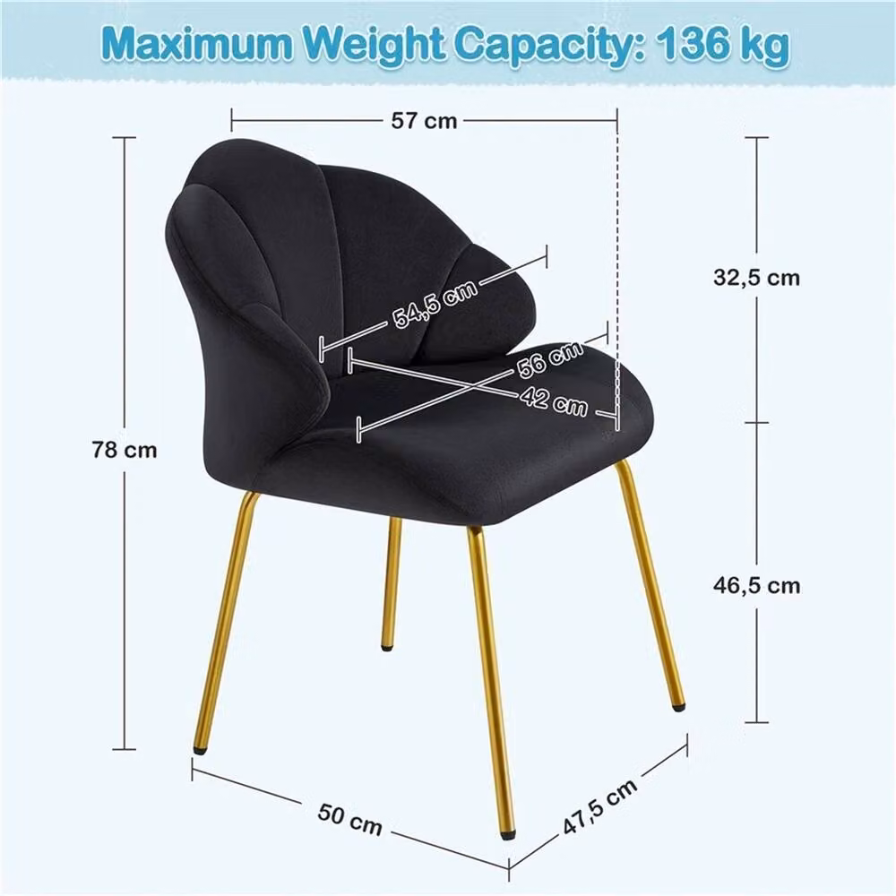 SPETLEK Velvet Accent Chair in Black – 2