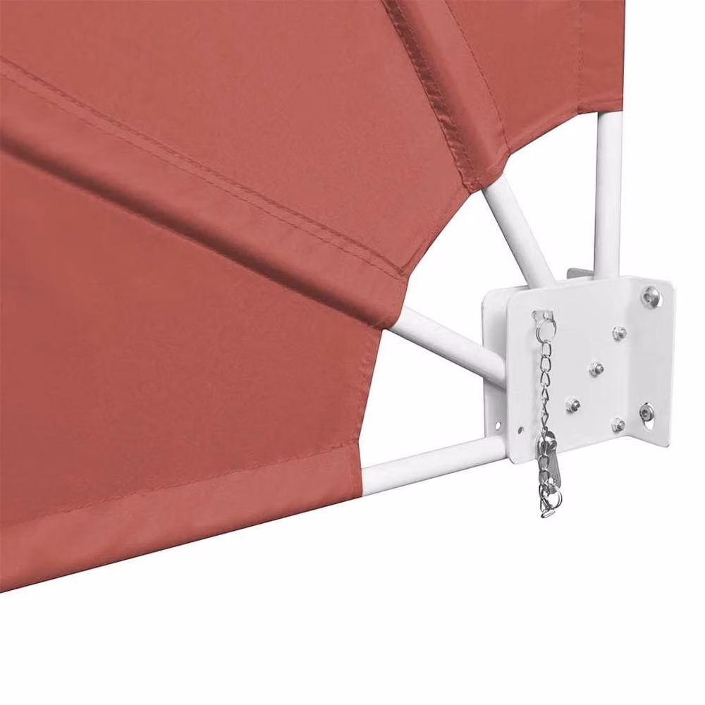 Berkfield Home Collapsible Balcony Side Awning in Orange, W/D/H: 140 x 140 x 140 cm – 3