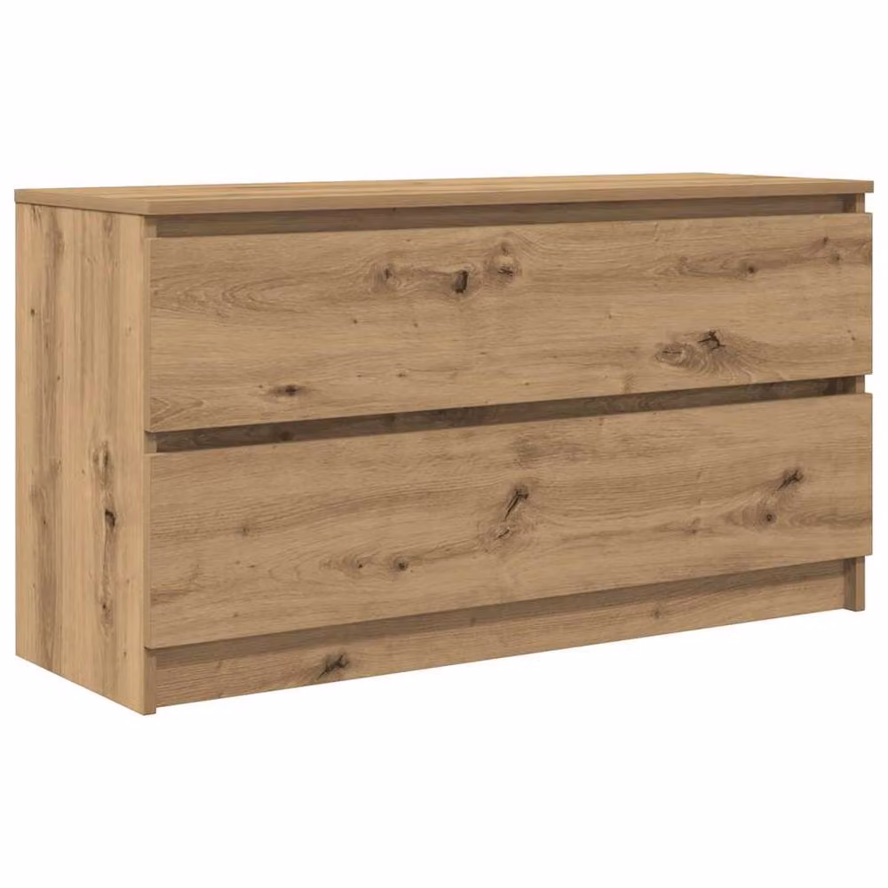 Berkfield Home Artisan Oak TV Cabinet in Brown, W/D/H: 100 x 35 x 54 cm – 2