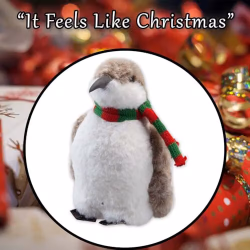 VFM e-Store Christmas Penguin Tabletop Decoration in White and Brown – 6