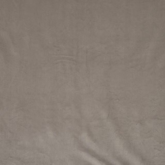 Terrys Glamour Plain Velvet Fabric in Beige or Grey
