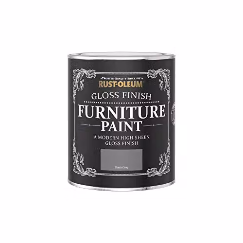 Rust-Oleum Grey Water-Based Gloss Furniture and Wood Paint, 0.75 l – 2