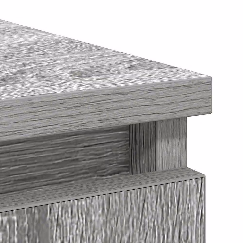 Berkfield Home Grey Sonoma Sideboard with Drawer in Engineered Wood W/D/H: 71 x 35 x 65 cm – 4