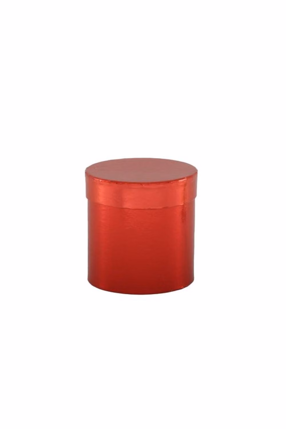 KDMD Metallic Red Hat Box, 2 Pack, W: 14 cm, D: 13 cm – 2