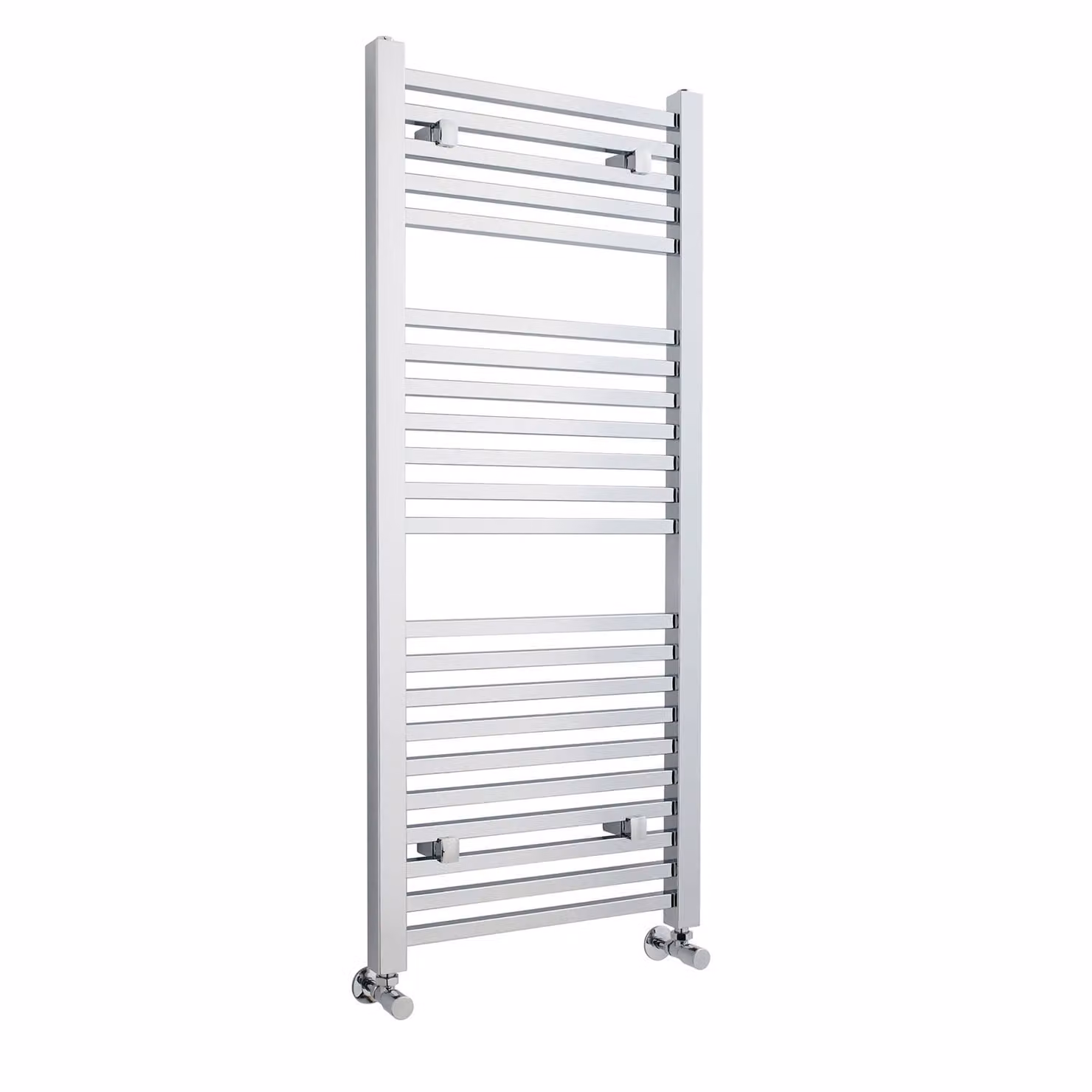 Royal Bathrooms Arno Heated Towel Rail Square Ladder in Chrome, H 120 cm x W 50 cm x D 5 cm
