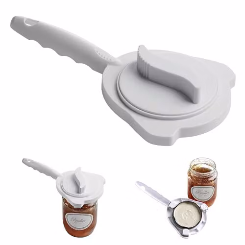 Orsina White Plastic Jar and Bottle Opener