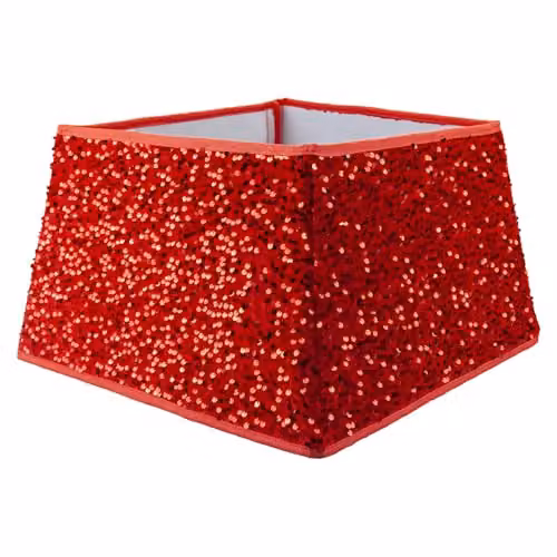 VFM e-Store Red Sequin Christmas Tree Skirt, W/D/H: 30.2 x 40.2 x 2.6 cm – 2