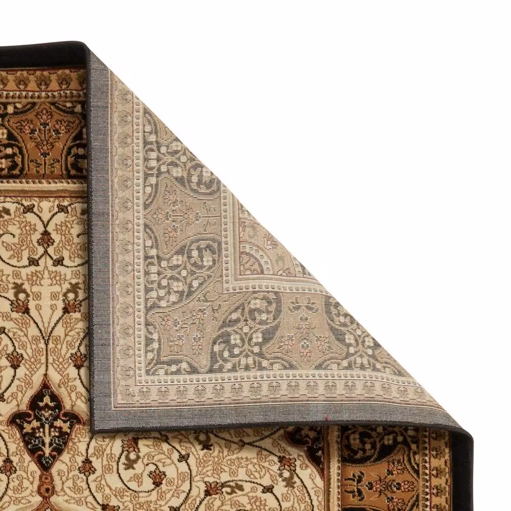 The Rug Shop UK Traditional Stain-Resistant Easy Care Floral Area Rug in Beige, W: 280 cm, D: 380 cm – 6