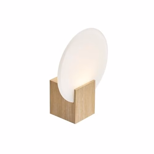 Nordlux Hester LED Wall Light in Brown Wood and Plastic, IP44, 3000k Warm White