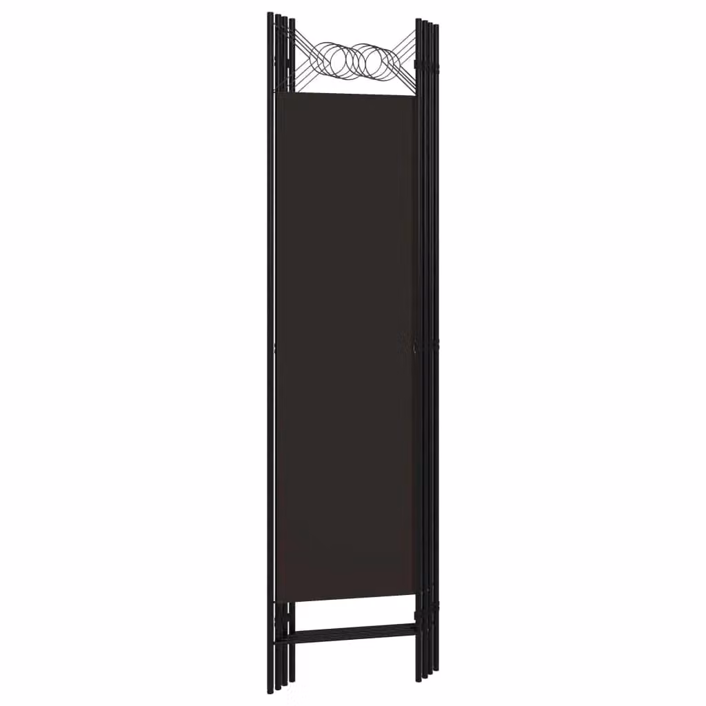 Berkfield Home 4-Panel Modern Room Divider in Brown, W/H: 160 x 180 cm – 4