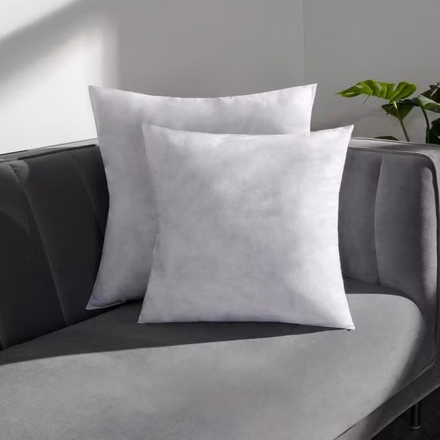 Brentfords Pack of 2 White Square Cushion Filler Inner Pads