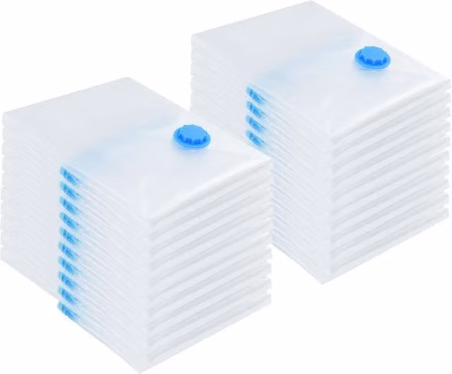 Berkfield Home Vacuum Storage Bags, 20 Pack, Transparent, W: 70 cm x D: 50 cm