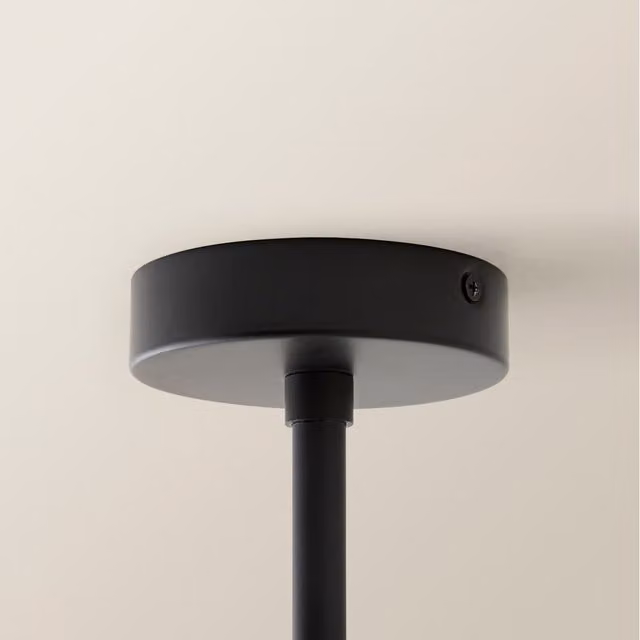 ValueLights Shaw Adjustable Drop Solid Bar Pendant Ceiling Light Fitting in Black, Gold/Brass or Chrome