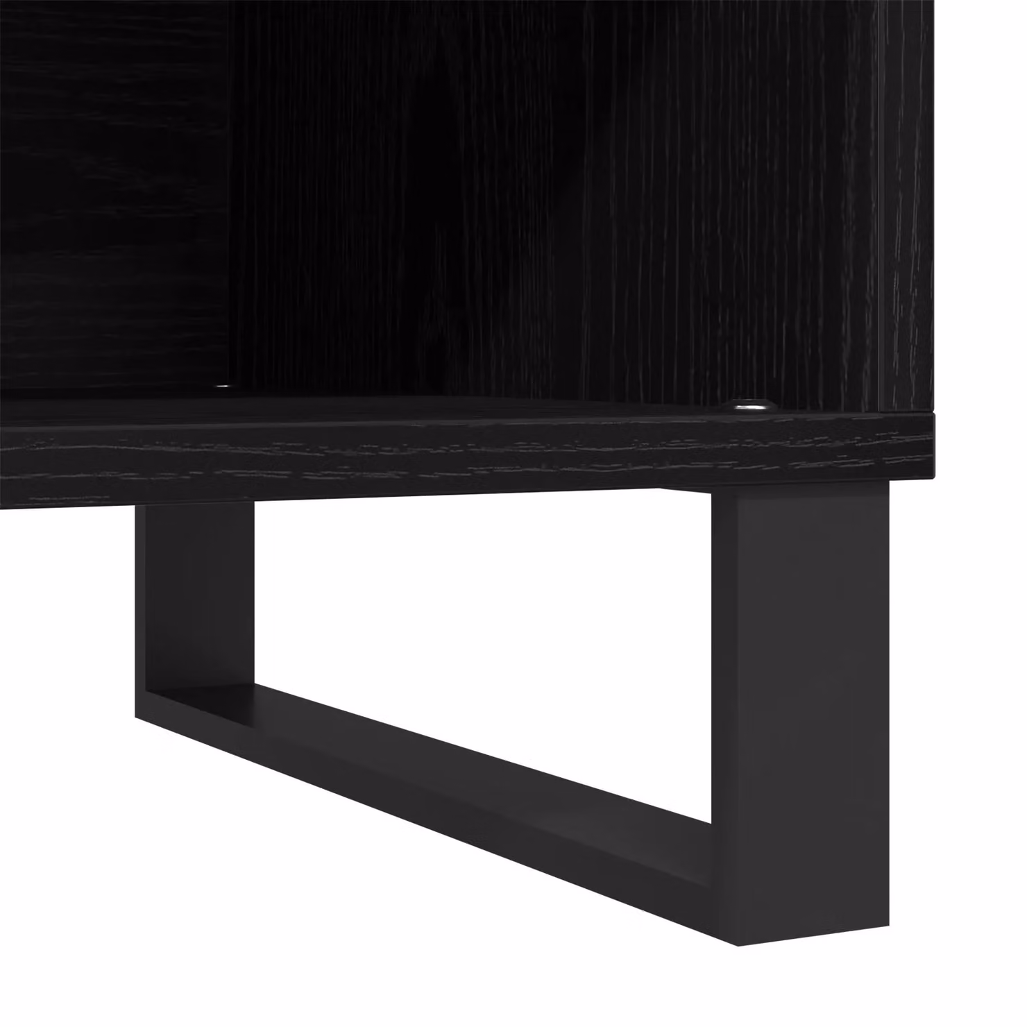 Berkfield Home Modern Record Cabinet in Black Oak, W: 84.5 cm, D: 38 cm, H: 48 cm – 5