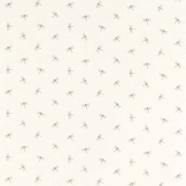 Clarke & Clarke Damsel Fabric in Beige and Grey