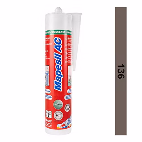 Mapei Mapesil AC Mould Resistant Silicone Sealant in Mud Brown