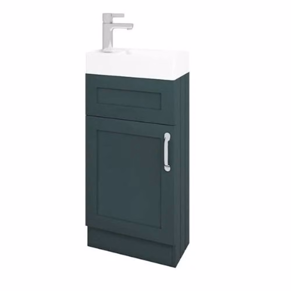 FORGEVIO Crawle Green Freestanding Modern Bathroom Vanity Unit with Matt Finish – 2