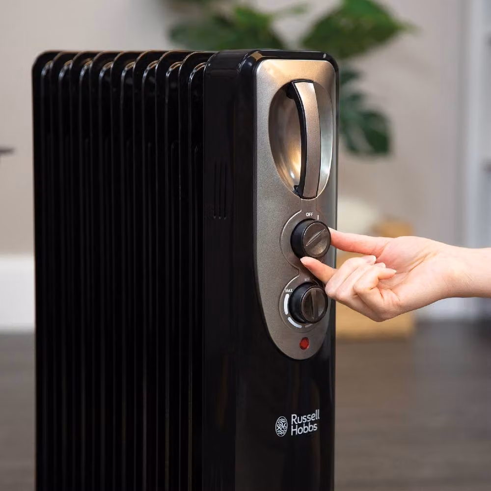 Russell Hobbs 2000W 9 Fin Oil Filled Radiator Black RHOFR5002 – 6
