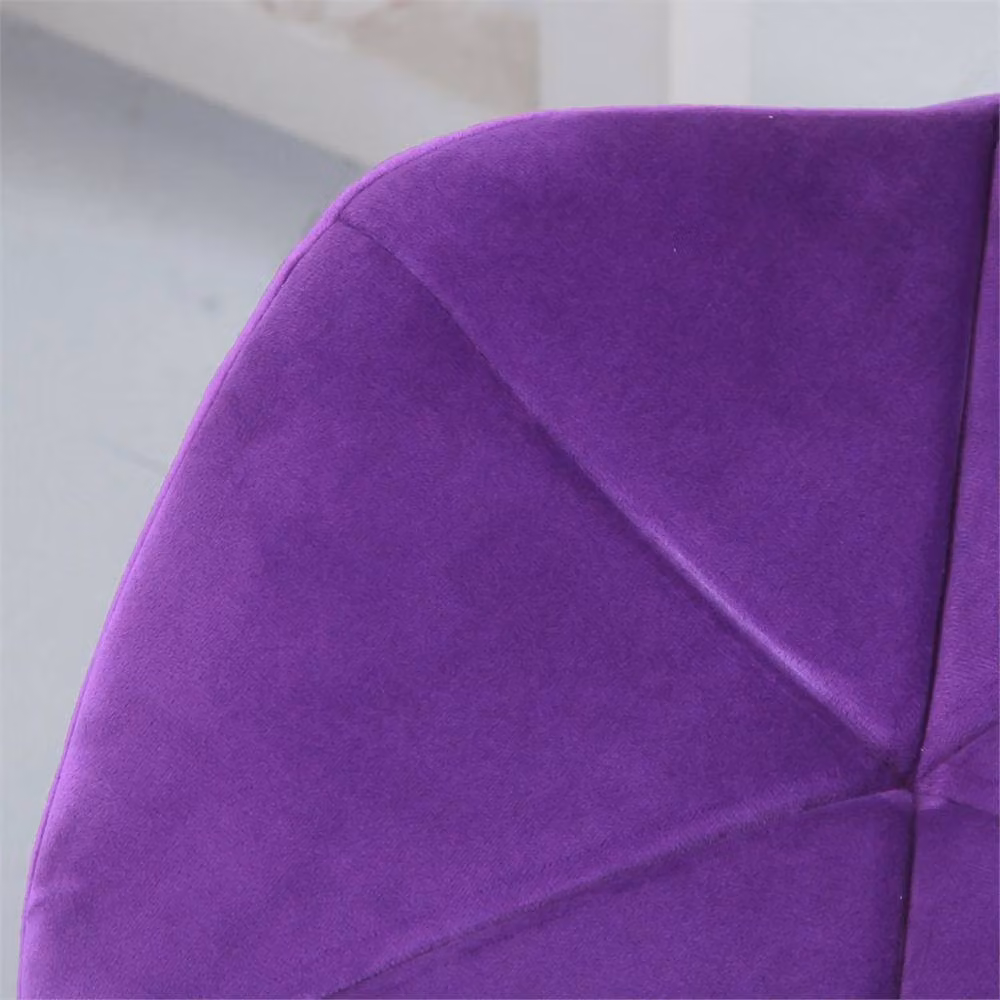 Charles Jacobs Purple Velvet Swivel Task Chair with Castors – 2
