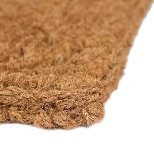 Nicola Spring Handmade Coir Door Mat in Brown and Beige, W: 60 cm, D: 40 cm – 3