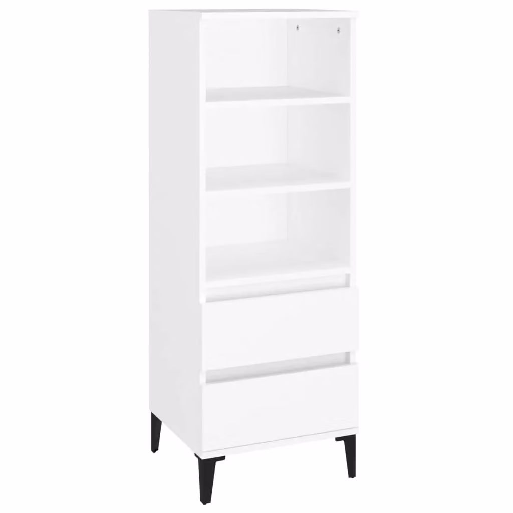 Berkfield Home White Matt Highboard W/D/H: 40 x 36 x 110 cm – 2