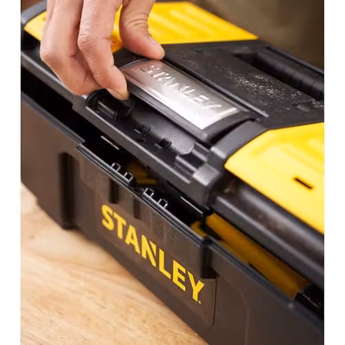 Stanley One-Touch Toolbox with Inserts, Black, W: 50.0 cm, D: 39.4 cm, H: 16.2 cm – 5